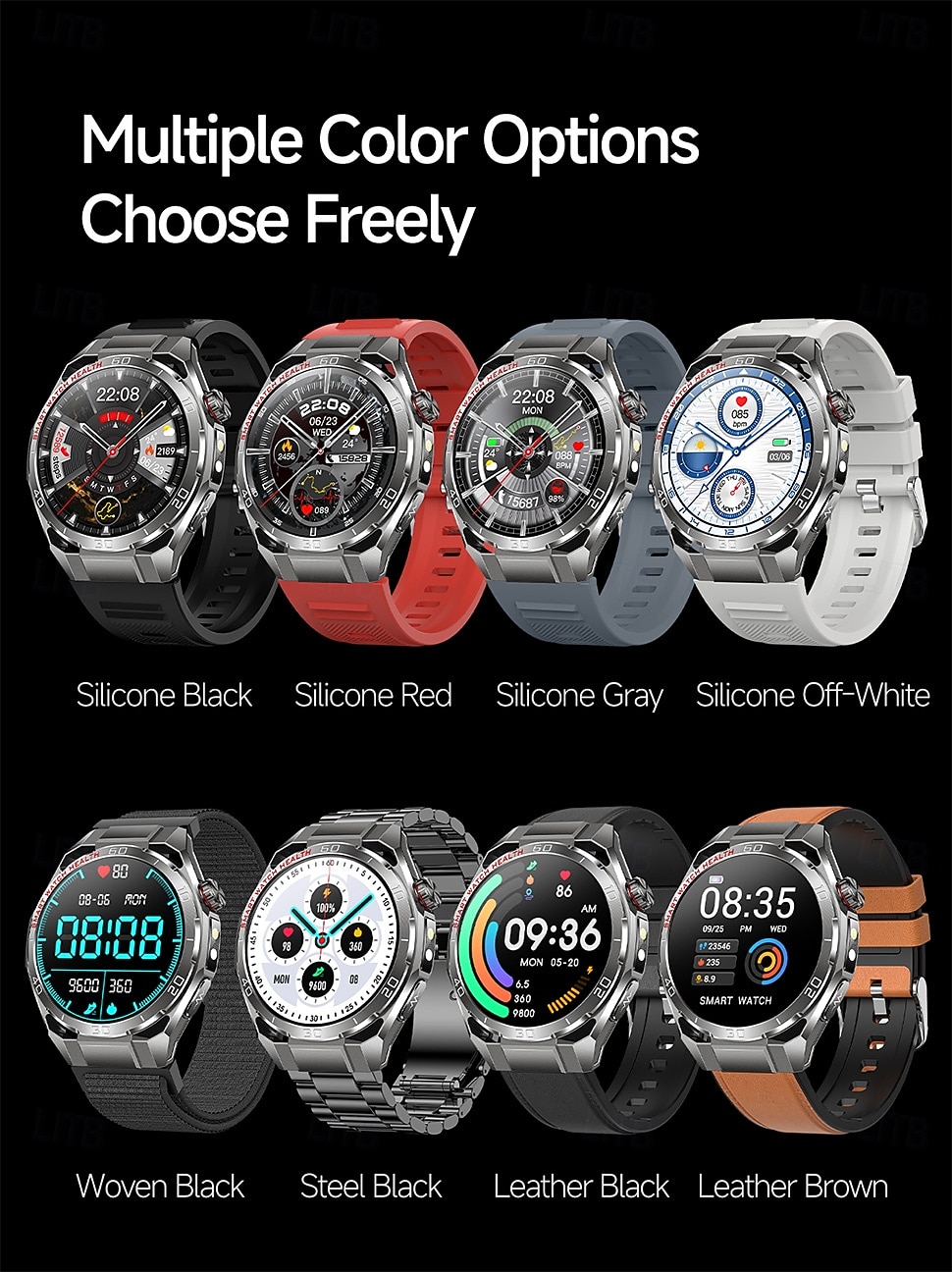 iMosi TK40 Slimme horloge 1.47 inch(es) Smartwatch met Bluetooth-belfunctie Stappenteller Gespreksherinnering Activiteitentracker Compatibel met: Android iOS Uniseks Handsfree bellen Mediabediening 2026 - $88.99 –P18