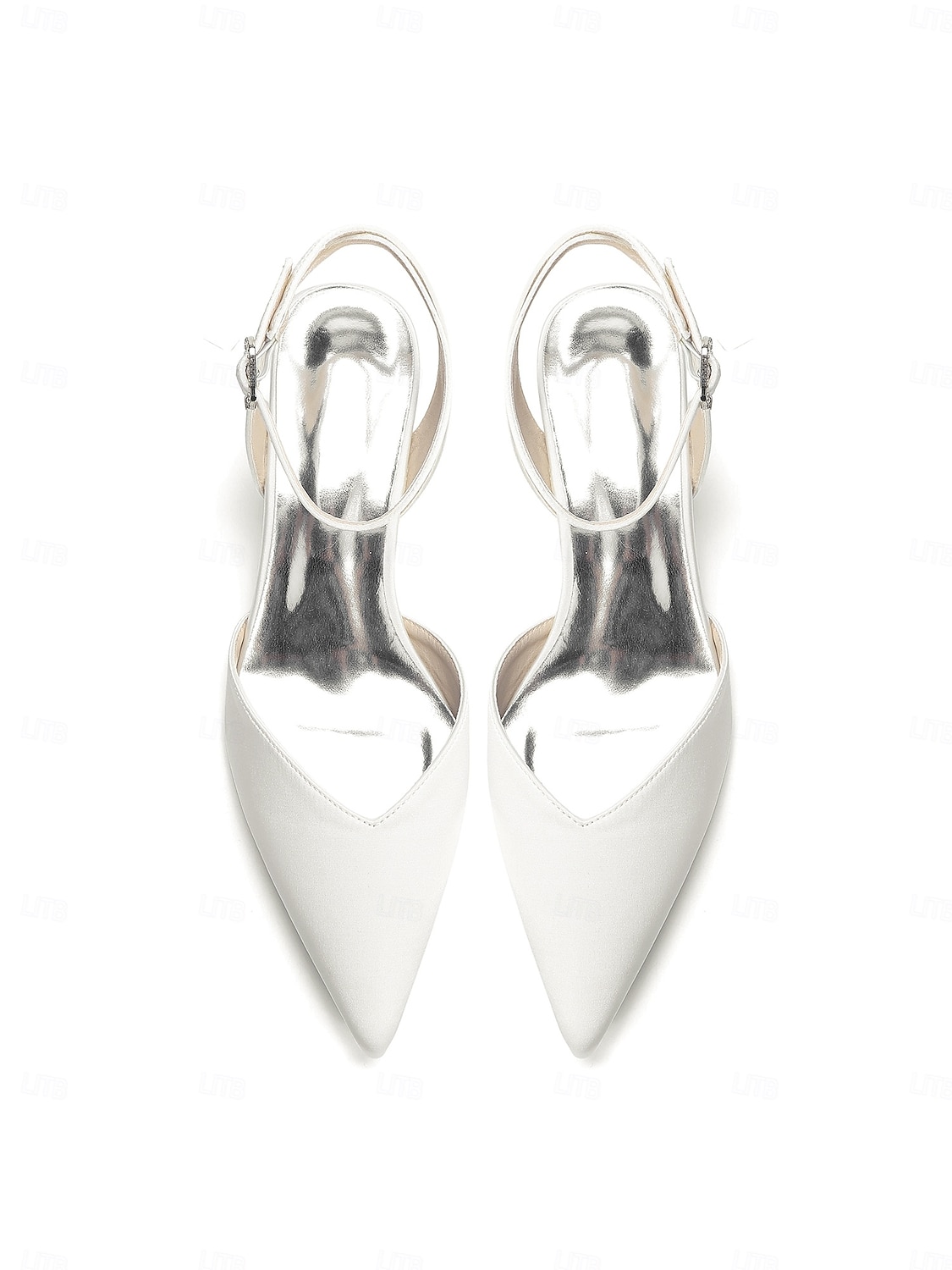 Women's Simple White Chunky Heel Sandals - Elegant Bridal Shoes for Garden Weddings 2026 - $59.99 –P5