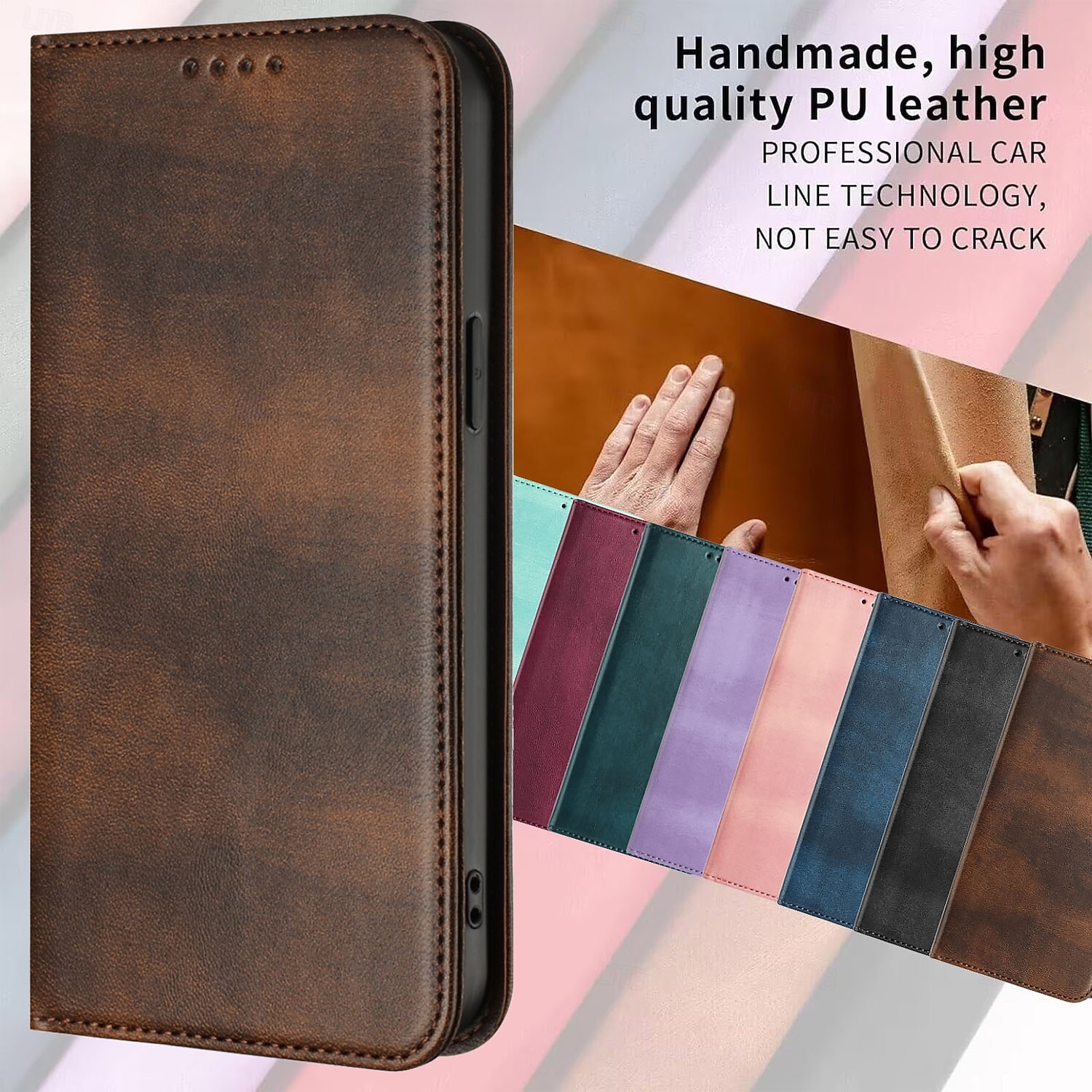 Phone Case For Samsung Galaxy S26 S26 Ultra Plus Wallet Case with Stand Holder Support Wireless Charging Card Slot Retro TPU PU Leather 2026 - $15.99 –P16
