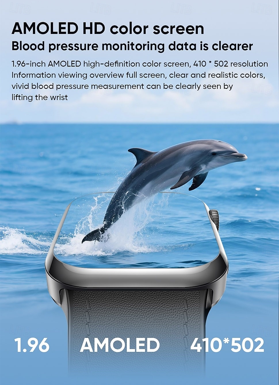 iMosi MT115 Orologio intelligente 1.96 pollice Orologio da Corsa Fitness Smartwatch Bluetooth Contapassi Promemoria chiamata Localizzatore di attività Compatibile con Android iOS Da donna Chiamate in del 2026 a $165.99 –P9