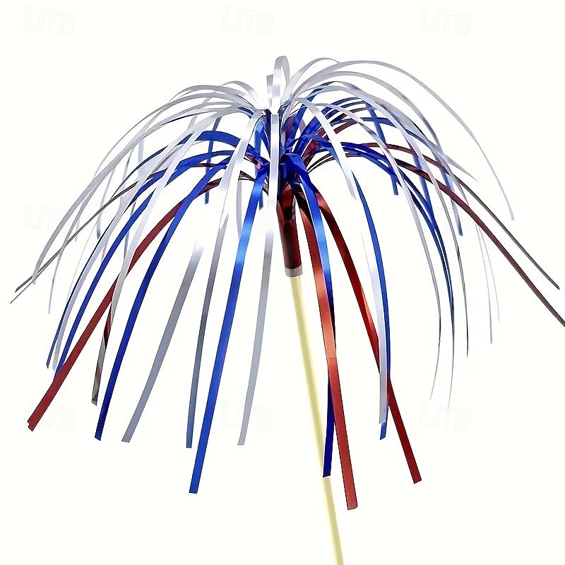 Decorações patrióticas para festa de 4 de julho – 10/20/50 peças nas cores vermelha e branca. &Decoração azul com tema de fogos de artifício para o Dia da Independência, Natal, Halloween e 250º de 2026 por $9.99 –P5