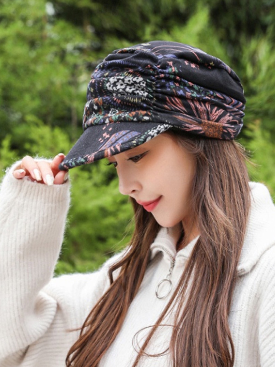 Per donna Cappello Cappelli Invernali Antivento Caldo Quotidiano All'aperto Streetwear Stampato Floreale del 2026 a $2.49 –P4