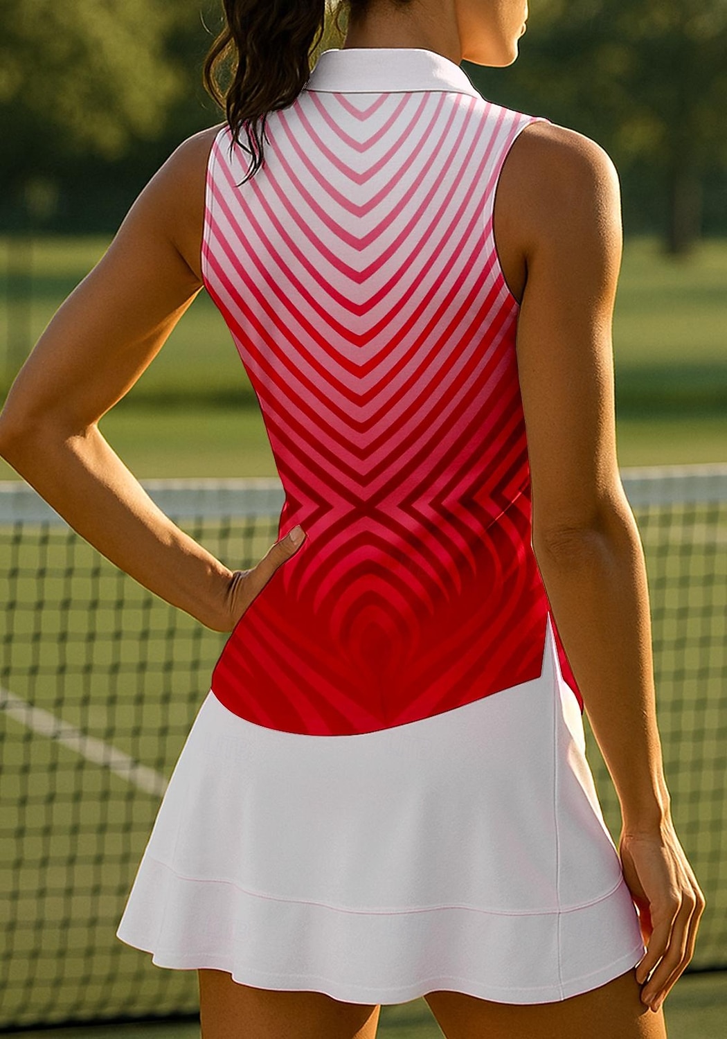 Damskie Gradient Pasek Topy Koszulka sportowa Koszulka polo Koszulka do tenisa Bez rękawów Zamek Kwiaty UPF50+ Odporny na UV Wysoka elastyczność Odprowadza wilgoć Oddychający Siatkówka Bransoletka 2026 - $22.99 –P3