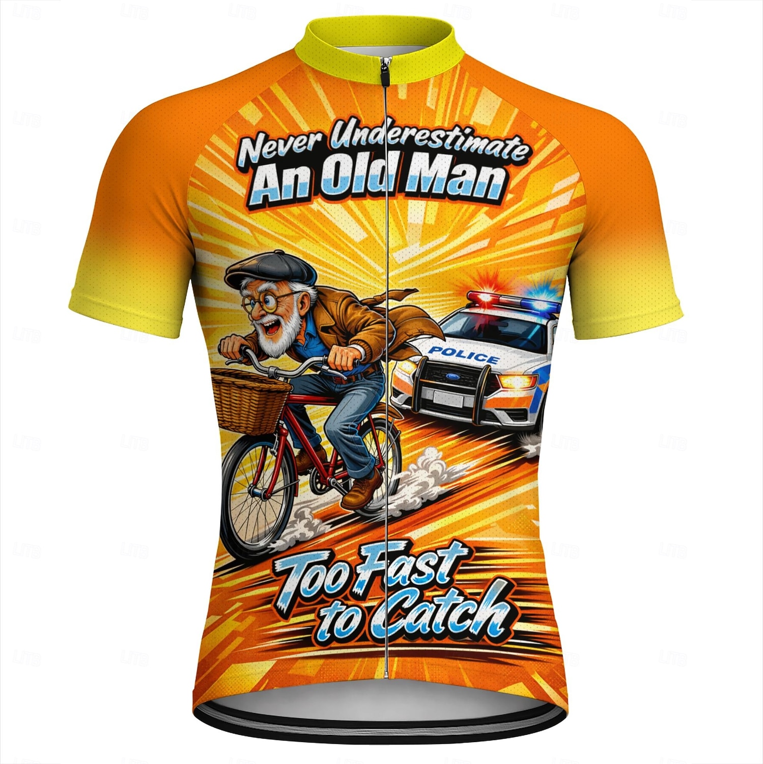 Men Cycling Jersey Downhill Jersey Funny Never Underestimate An Old Man With A Bicycle Short Sleeve Bike Shirt Jersey T Shirt with 3 Rear Pockets Mountain Bike MTB Road Bike Cycling UV Resistant Fast 2026 - $30.99 –P5