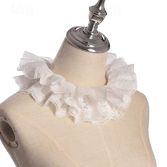 Rococo Victorian Renaissance Elizabethan Ruffle Collar Nobleman Noblewoman Fancy Dress Unisex Halloween Carnival Performance LARP Ren Faire Adults' Collar 2026 - $16.49 –P3