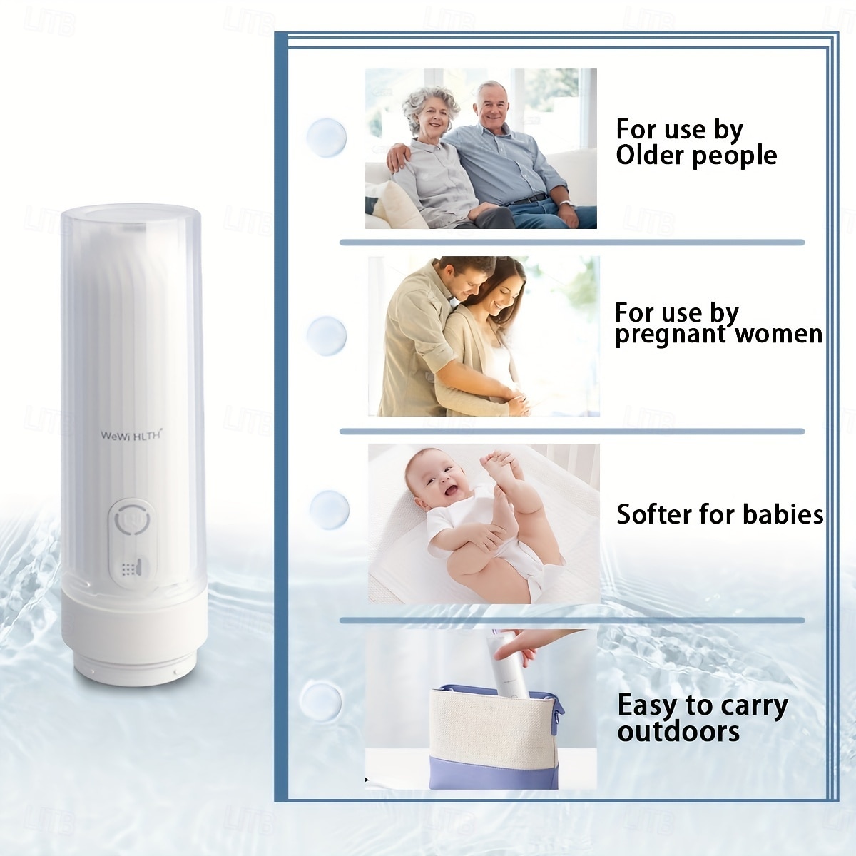 Electric Portable Bidet for Travel & Postpartum Care, Handheld Rechargeable Bidet Sprayer with 350ml Bottle, IPX7 Waterproof for Maternity, Baby, Seniors, Camping, Personal Hygiene Recovery 2026 - $53.99 –P7