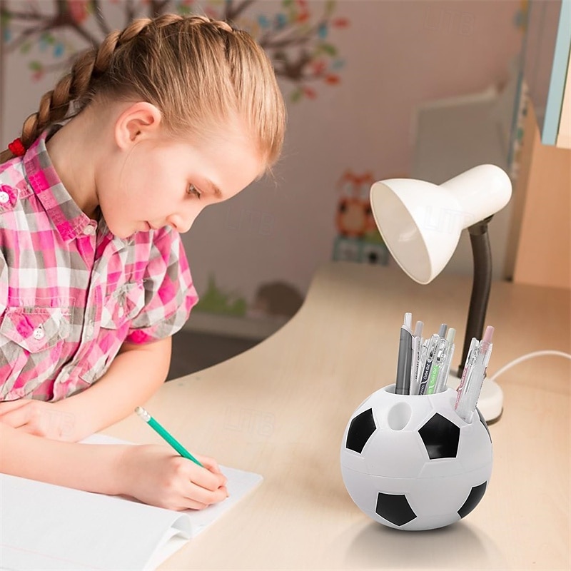 Confezione da 2 portapenne a forma di pallone da calcio - Portapenne a tema Mondiali di calcio 2026 per scrivania, organizer sportivo da scrivania, regalo per bambini tifosi, articoli per ufficio e del 2026 a $14.99 –P5