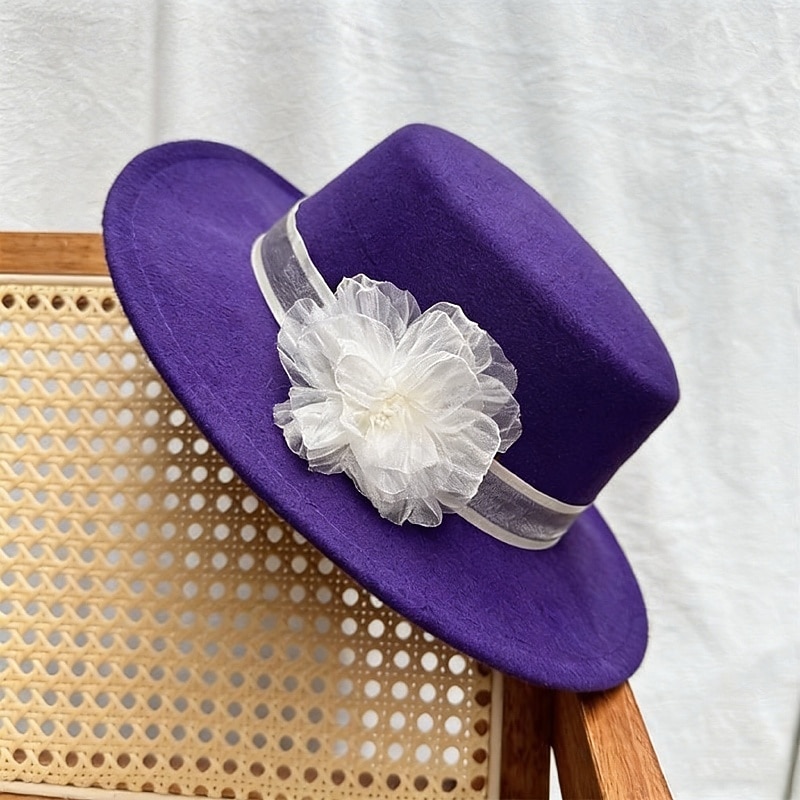 Hatter polyester Bryllup Bursdag Årgang søt stil Med Kronblader Hodeplagg Hodeplagg 2026 - $17.49 –P8