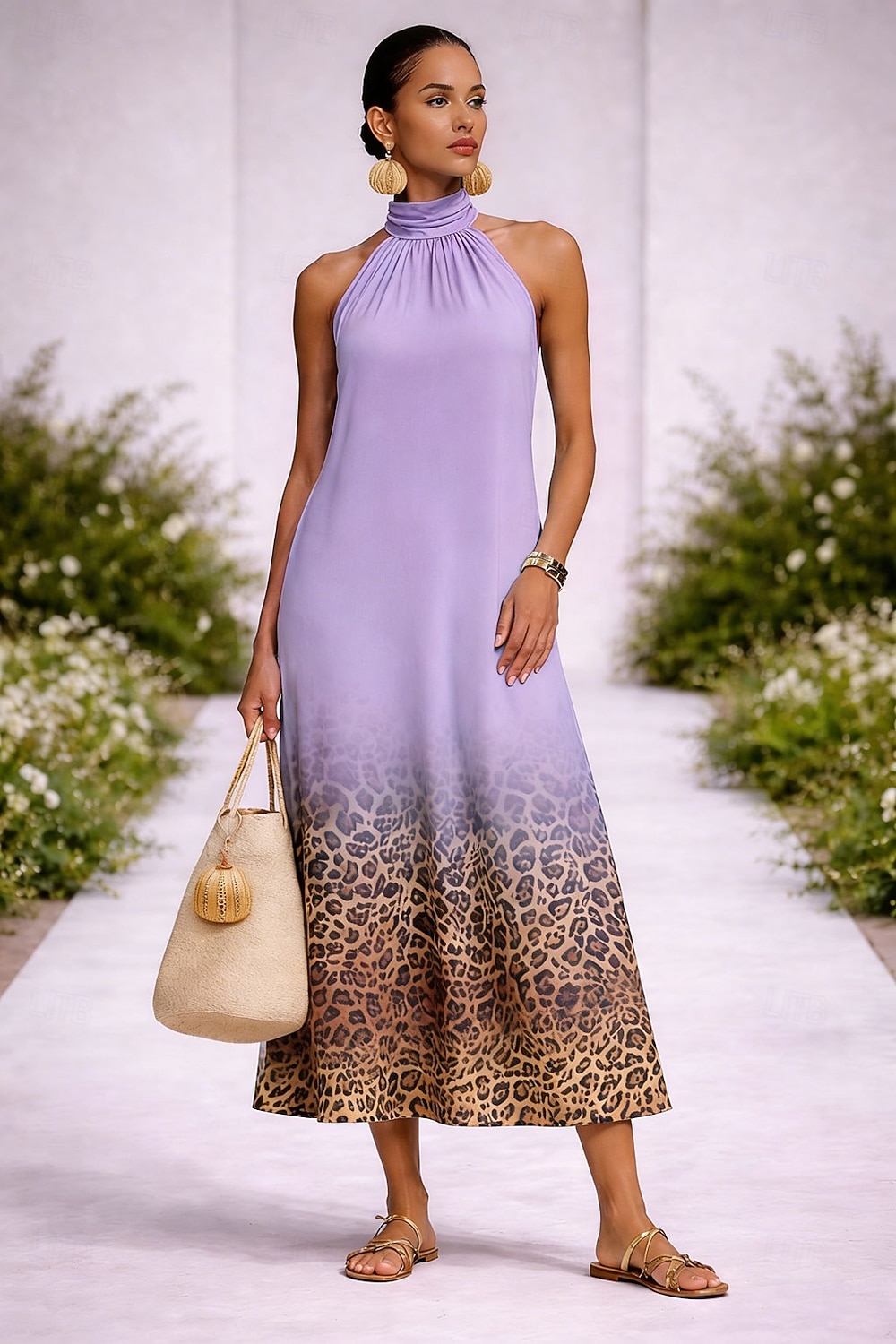 Γυναικεία Φόρεμα μέχρι το γόνατο Καθημερινό φόρεμα Φορέματα σιφόν Φόρεμα ριχτό από τη μέση και κάτω Boho Chic Φορέματα Βοημία Διακοπές Τροπικό Παραλία Αργίες Ημερομηνία Κανονικό Ombre Γραφική Λεοπάρ 2026 - $39.99 –P5