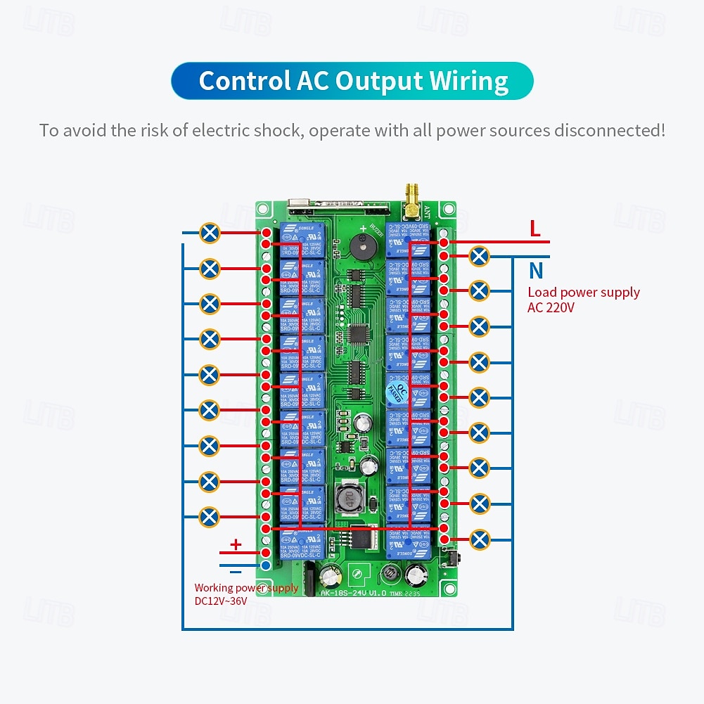 DC12V 24V 18CH Wireless Remote Control Switches Learning Code Relay Receiver 10A Relay 433mhz 2026 - $61.99 –P9