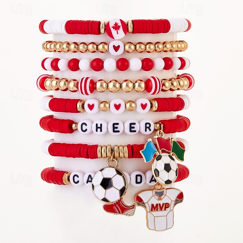 Världsfotbollsmatch 2026 armband Fotbollsmamma Fläkt Cosplay Vuxna Dam Maskerad Fest Fotbollsmatch Fotbollsevenemang Klä ut 2026 - $15.99 –P12