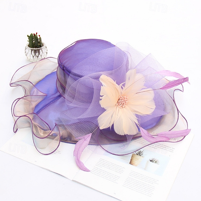 Derby Hut Kirchenhut Kentucky Derby Hut Dame Edelfrau Kostüm Damen Derby Ascot Pferderennfestival Erwachsene Hut Frühling & Sommer 2026 - $41.99 –P6