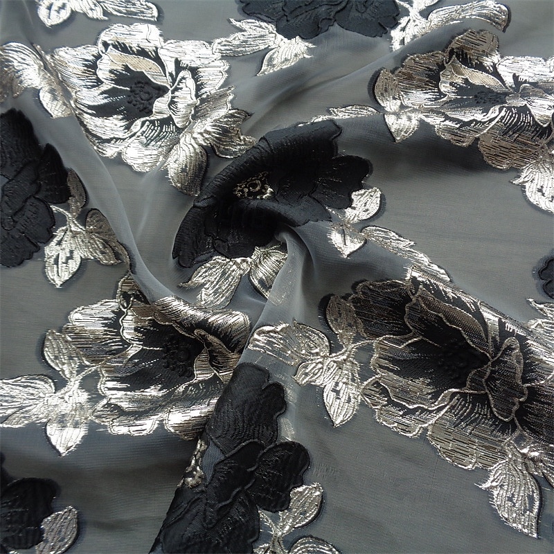 A-linje Te-lengde Blazer kjoler Kjole til brudens mor Langermet Skjortekrage Elegant Årgang Formell Bryllupsgjest Bryllupsfest Sateng Jacquard med Plissert Blomst 2026 - $166.99 –P6