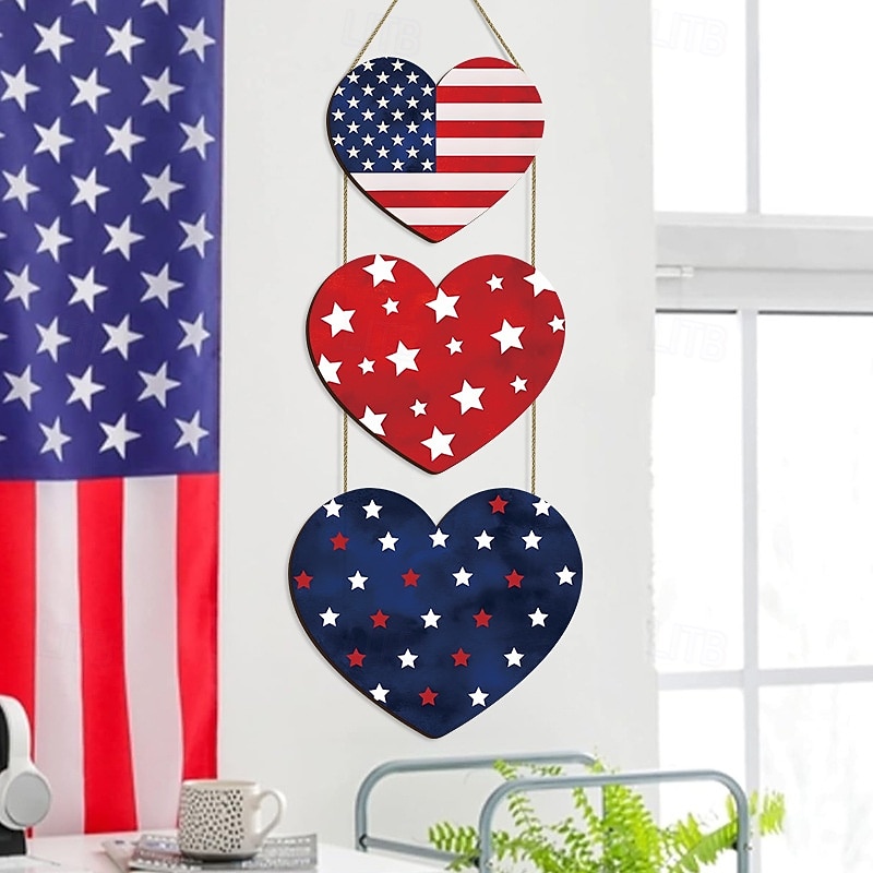 1 db szett amerikai függetlenség napja 250. évfordulójának fa sas tábla, vintage kerek ajtóra akasztható, hazafias amerikai lakberendezés, tökéletes július 4-re, emléknapra és nemzeti ünnepekre 2026 - $21.99 –P7