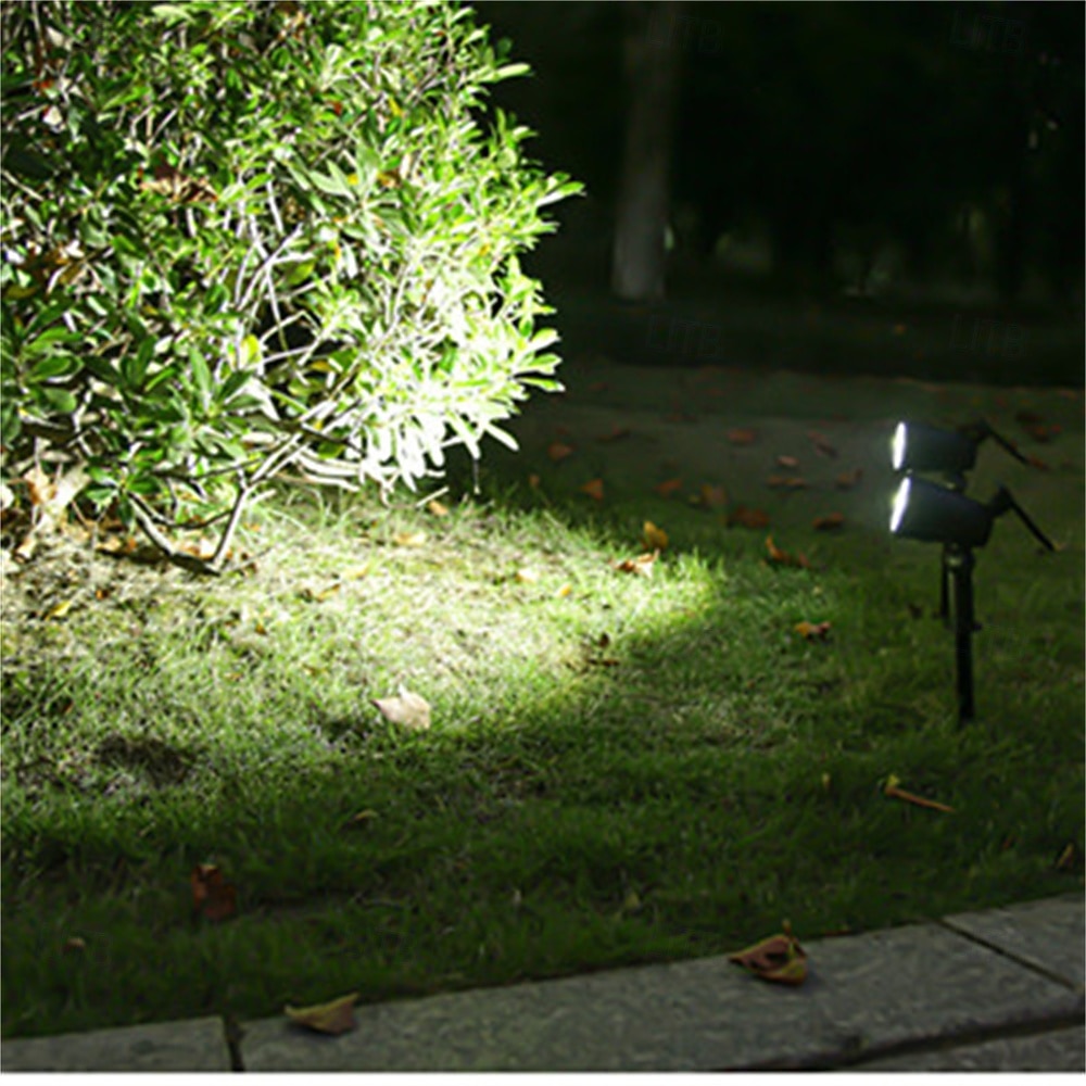 1 szt. 2 szt. 1 dioda LED 9 diod LED zasilana energią słoneczną, regulowany reflektor w ziemi, wodoodporny, jasność, oświetlenie ścienne, oświetlenie zewnętrzne RGB 2026 - $17.99 –P7