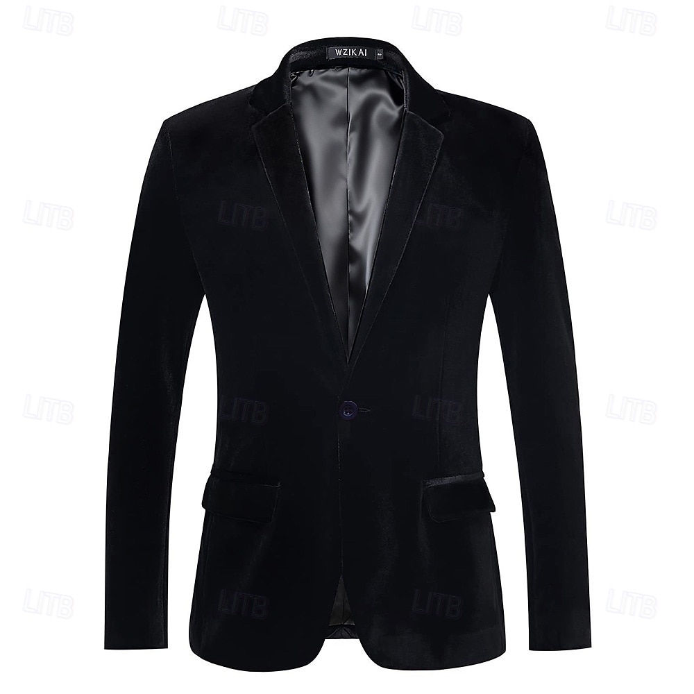 Den store Gatsby Kostymer och kavajer Blazer Herr Retro / vintage 1920-talet Sammet Vacker klänning Vuxen Nyår Maskerad Fest / afton Kappa 2026 - $52.99 –P6