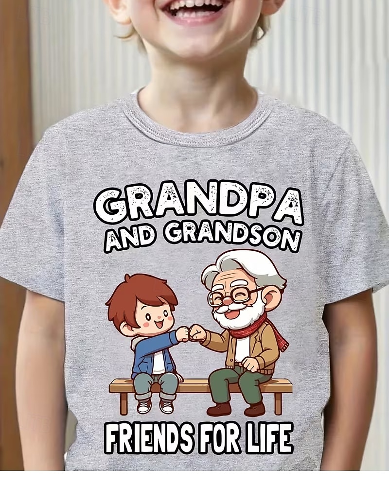 2026年 男の子 3D グラフィック カートゥン Tシャツ Ｔシャツ 半袖 3Dプリント 夏 春 スポーツ ファッション ストリートファッション 子供 4〜12年 クルーネック カジュアル 日常 アウトドア レギュラー  コレクション – $14.49 –P4
