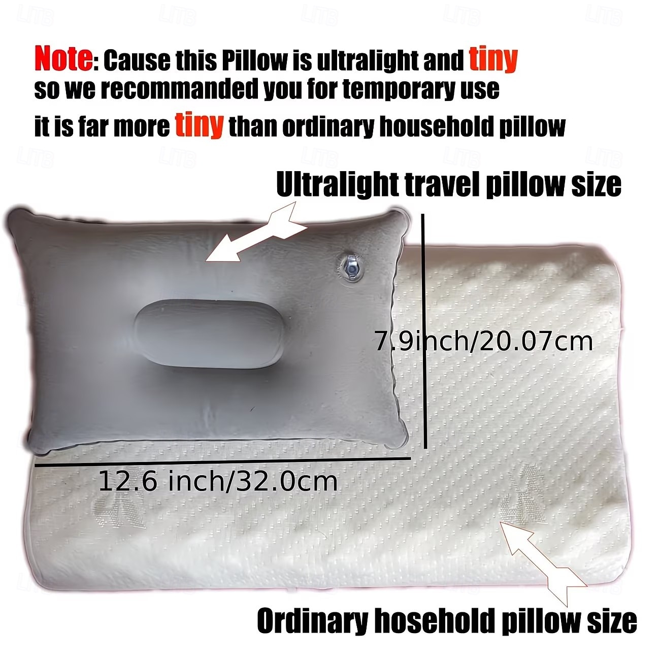 Lot de 2 oreillers de voyage gonflables ultra-légers format A4, petits oreillers carrés en tissu floqué, faciles à ranger, parfaits pour le camping, les siestes au bureau, les voyages, la randonnée et de 2026 ? $9.99 –P5