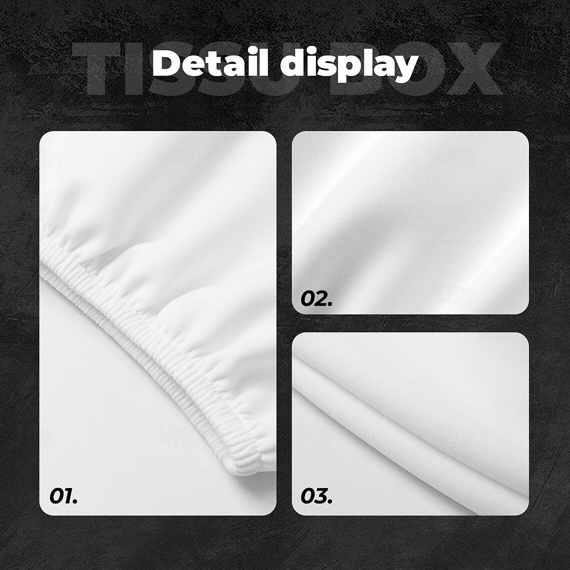 spersonalizowane pokrowce na zagłówki samochodowe, zestaw 2 ochronnych pokrowców przeciwkurzowych, uniwersalny ochraniacz zagłówka fotela samochodowego 2026 - $7.99 –P5