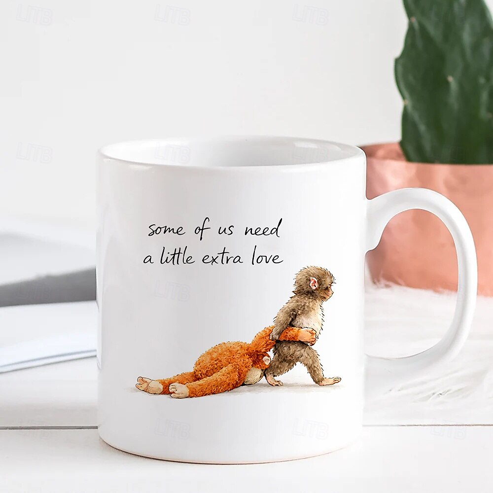 Team Punch Monkey Meme Mok Grappige Meme Bescherm Punch Monkey Meme Koffiemok Cadeau voor Dierenvrienden Grappige Koffiemok voor Vriend Collega Magnetron Veilig Keramische Mok 2026 - $16.99 –P4