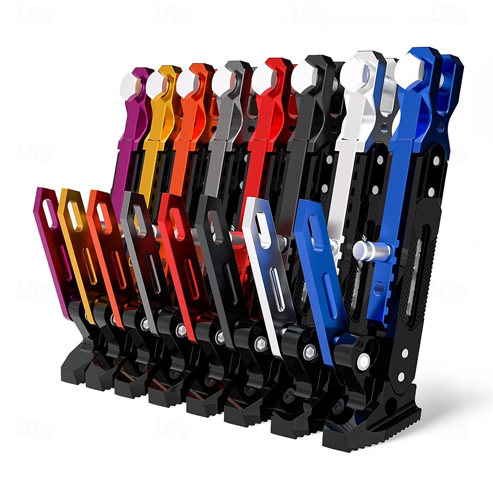 Univerzální motocyklový stojánek, boční opěrka, držák na nohy, nastavitelný boční stativ pro motocykl, motokros, skútr, moped 2026 - $19.99 –P5