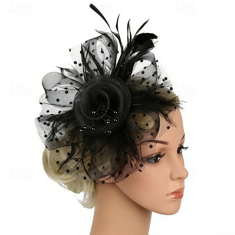Fascinators Net Wedding Birthday Vintage Cute With Feather Tulle Headpiece Headwear 2026 - $17.49 –P2