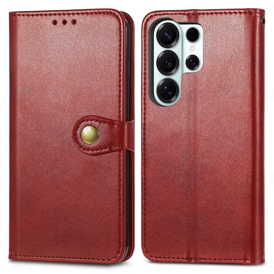 Phone Case For Samsung Galaxy S26 S26 Plus S26 Ultra Wallet Case Flip Cover with Wrist Strap Kickstand Retro TPU PU Leather 2026 - $14.99 –P11