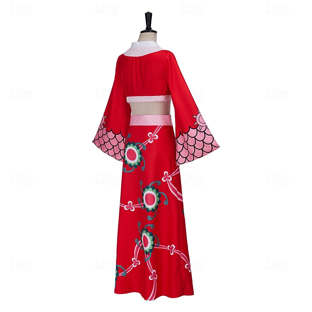 Ocean Adventurer Straw Hat Pirate Anime Dress Outfits Masquerade Cosplay Suits Halloween Vacation Anime Expo Costume For Women's Adults' 2026 - $42.99 –P5