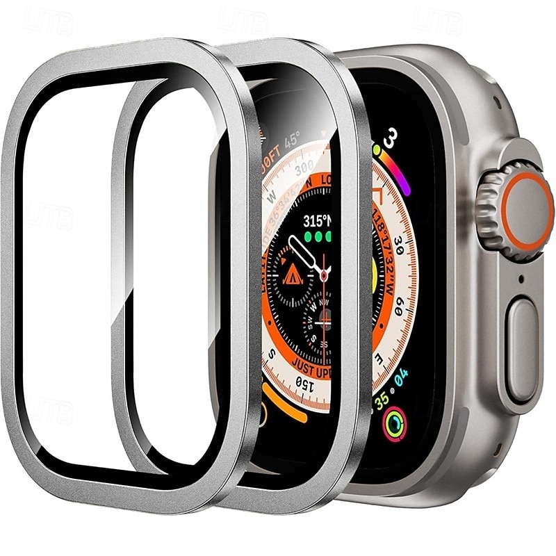 [Paquete de 4] Reloj Protector de pantalla Compatible con Apple Watch Ultra 49mm Cobertura máxima sensible al tacto Alta definición clara Vidrio Templado Accesorios Reloj 2026 - $17.99 –P6
