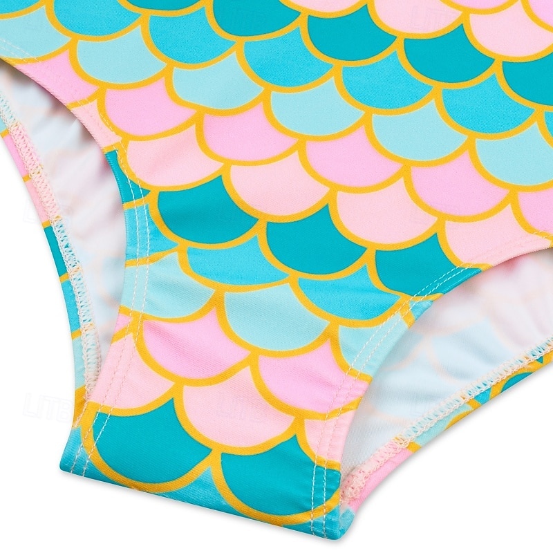 Maillot de bain Enfants Fille Extérieur Graphique Vacances Fermeture éclair Maillots de bain 4 ans et + Été Bleu Rose Claire Rose Claire de 2026 ? $21.99 –P16