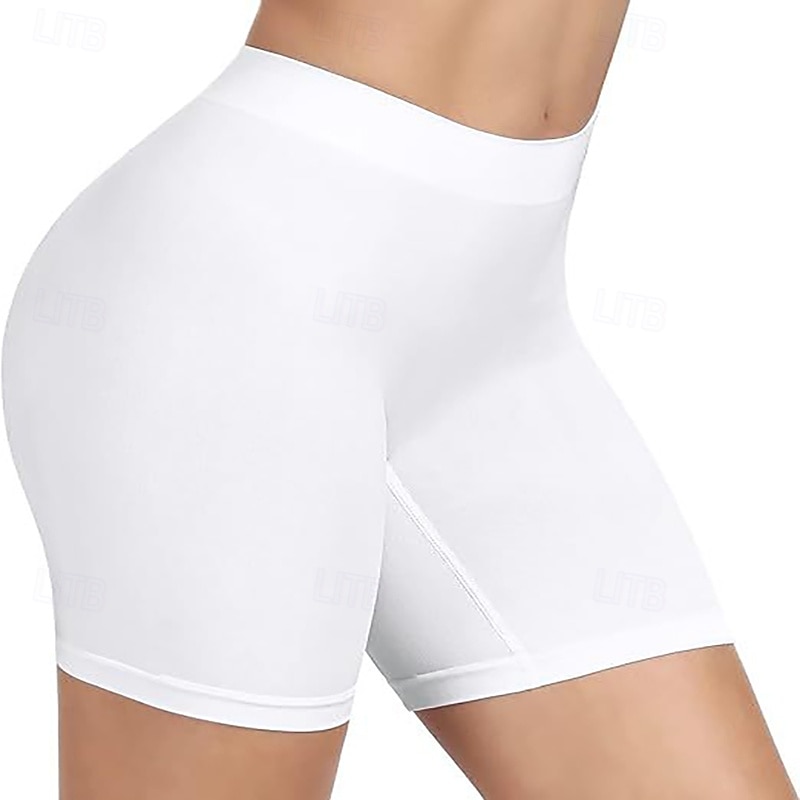 Mulheres Cintas Treinador de cintura Moda Sensual Casual Cor imaculada Patchwork Calção Diário Casa Férias Preto Branco Rosa Marron Cáqui Verão Primavera Outono Normal de 2026 por $9.49 –P4