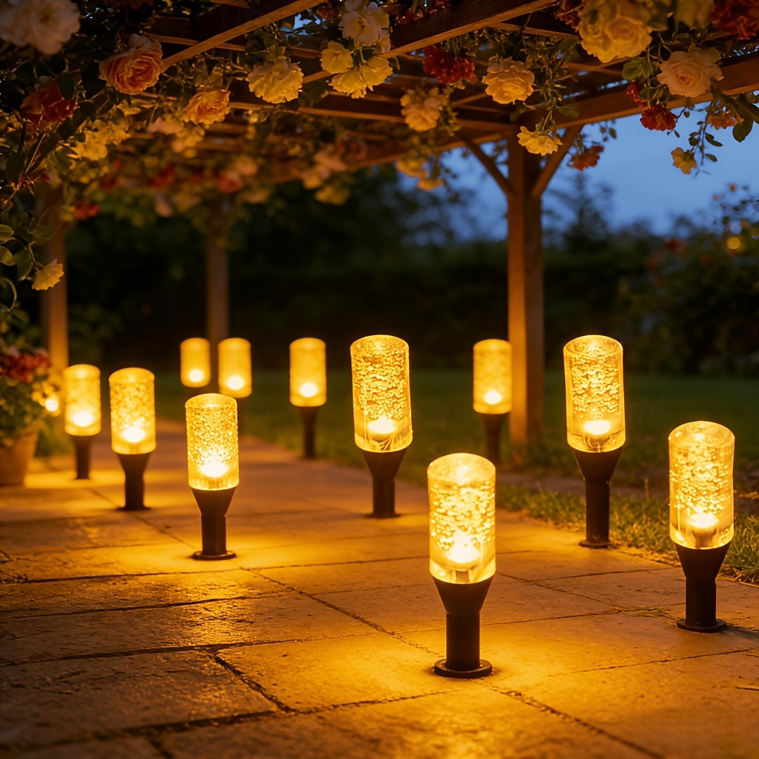 1 szt. zewnętrzna lampa solarna w kształcie bańki, wodoodporna IP65, diody LED 10/20, dekoracyjna lampa LED do ogrodu, podwórka, ścieżki, trawnika, patio, gospodarstwa, oświetlenia krajobrazowego 2026 - $21.99 –P4