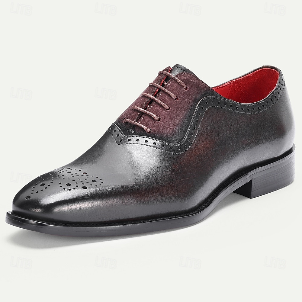 mens pointed toe dress shoes fit Men's Pointed Toe Faux Suede Leather Business Casual Dress Shoes (Run 1 Size Larger)