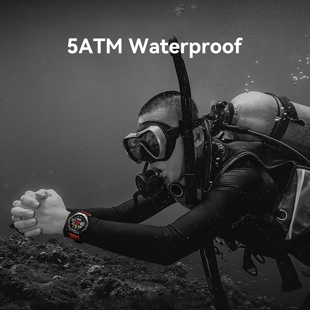 Nuovo smartwatch impermeabile 5 ATM, ideale per attività all'aperto, monitoraggio sportivo, pagamenti PayPal, chiamate Bluetooth, schermo HD da 1,45" 466*466, smartwatch indossabile 2025 del 2026 a $76.99 –P13