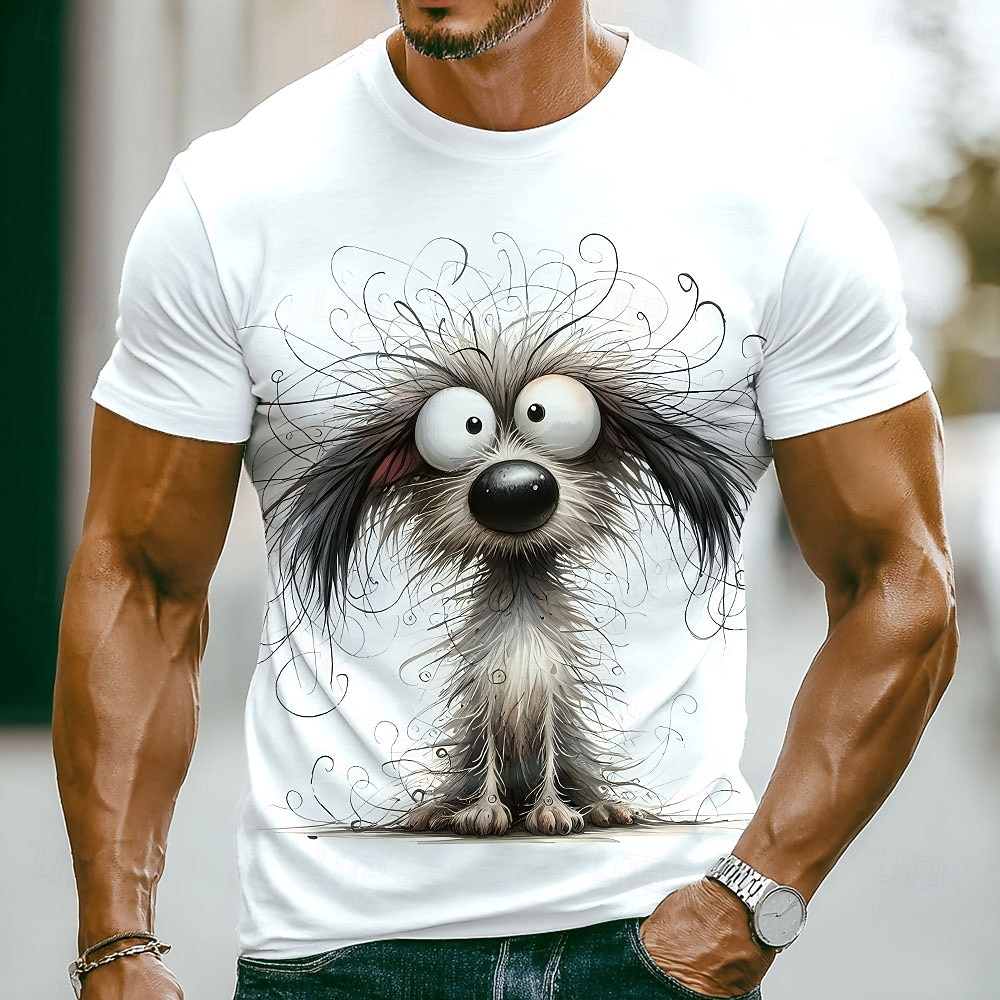 Herren Tiermotiv Lustig Ente Mürrisch T Shirt Kurzarm T-Shirt 3D-Druck Rundhalsausschnitt Hemd Übertrieben Designer Party Ferien Weiß 1 Khaki Weiß 2 Sommer Frühling Bekleidung S M L XL XXL XXXL 2026 - $21.99 –P4