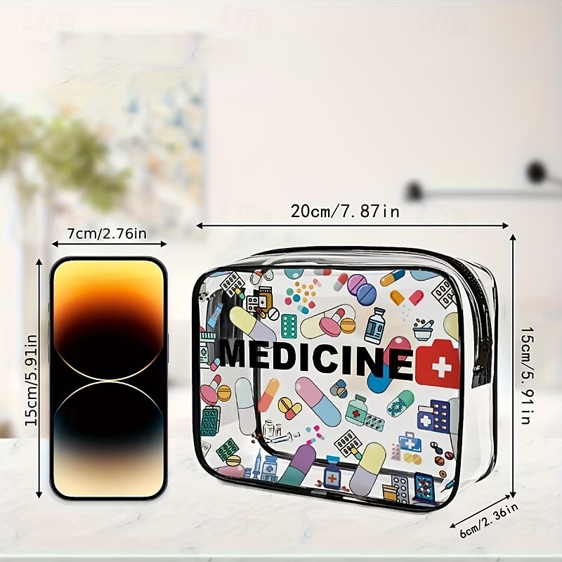 1/2 db-os nagy kapacitású kozmetikai tárolótáska cipzárral, hordozható sminkszervező nőknek és lányoknak, utazó piperecikkek kis pvc sminktasakkal 2026 - $12.49 –P4