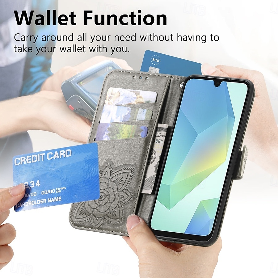 Phone Case For Samsung Galaxy S26 S26 Plus S26 Ultra Wallet Case Flip Cover with Wrist Strap Kickstand Butterfly Retro TPU PU Leather 2026 - $14.99 –P15