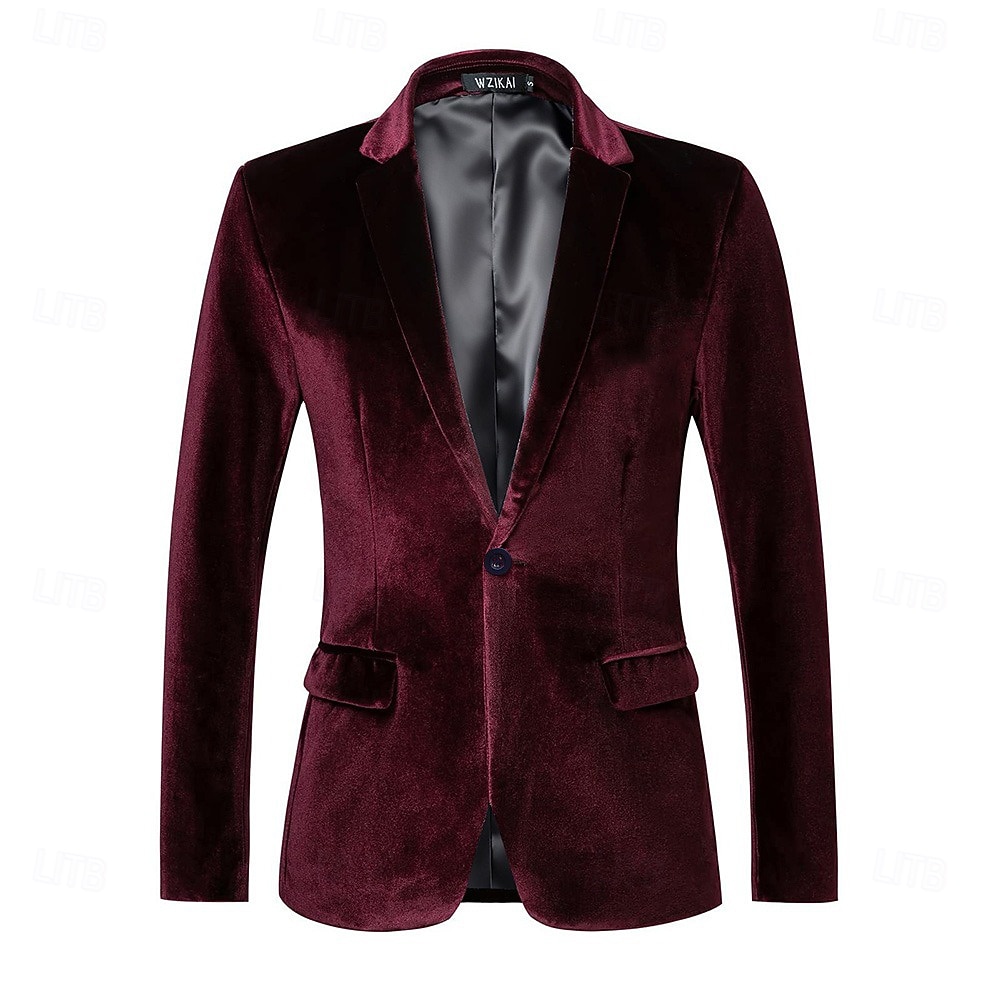 Den store Gatsby Kostymer och kavajer Blazer Herr Retro / vintage 1920-talet Sammet Vacker klänning Vuxen Nyår Maskerad Fest / afton Kappa 2026 - $52.99 –P4