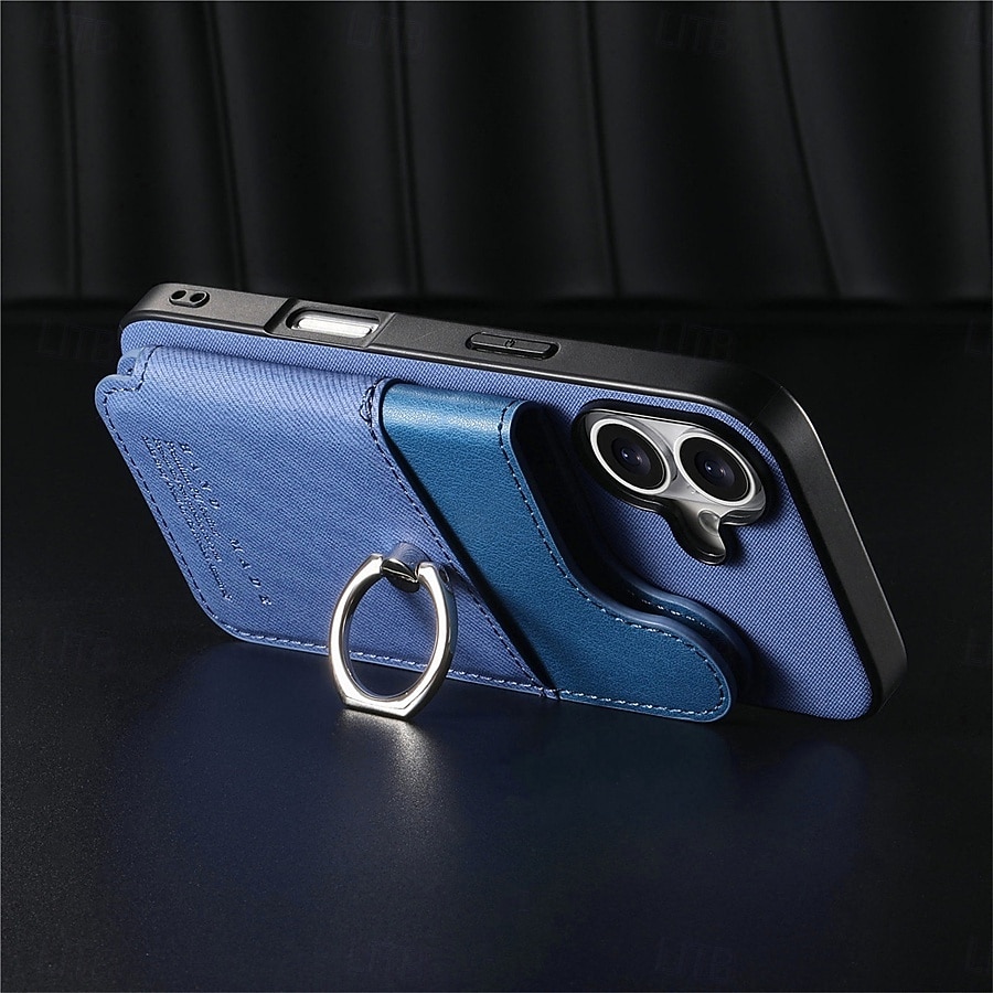 telefon fodral Till Samsung Galaxy S26 S26 Plus S26 Ultra Skal med stativ Ringhållare Ringspänne Kontor / företag TPU PU läder 2026 - $17.99 –P15