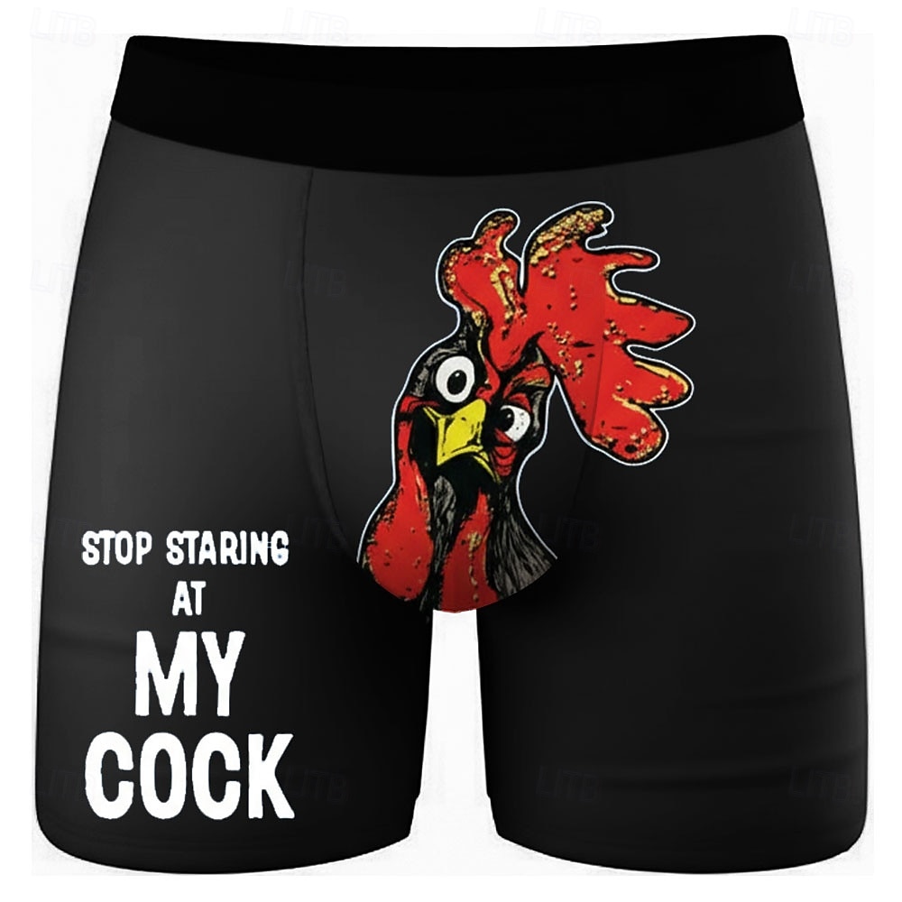 Per uomo Gallo Pulcino Gergo divertente Boxer elasticizzati Costume nuoto a pantaloncino Pantaloncini da bagno boxer Divertente Casuale Casa Vacanza al Mare Fascia Elastica Traspirante Biancheria del 2026 a $16.99 –P1