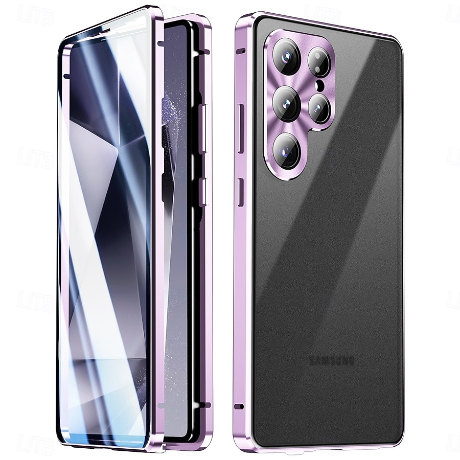 Phone Case For Samsung Galaxy S26 S26 Plus S26 Ultra Novelty Magnetic Adsorption Slim Case Detachable with Screen Protector Anti peep Metal ABS+PC 2026 - $30.99 –P13