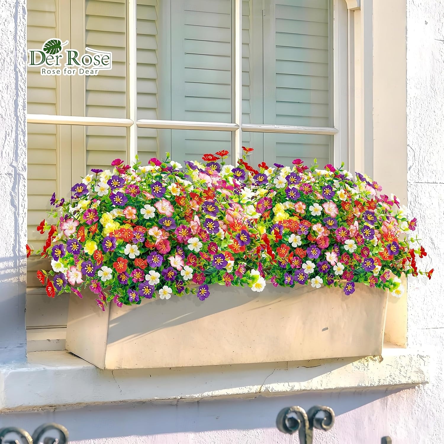 24 Bündel künstliche Gänseblümchen für die Frühlingsdekoration im Garten, auf der Veranda oder im Landhausstil. UV-beständige Kunstblumen für Terrasse, Garten, Balkonkasten, Pflanzgefäße und 2026 - $38.99 –P5