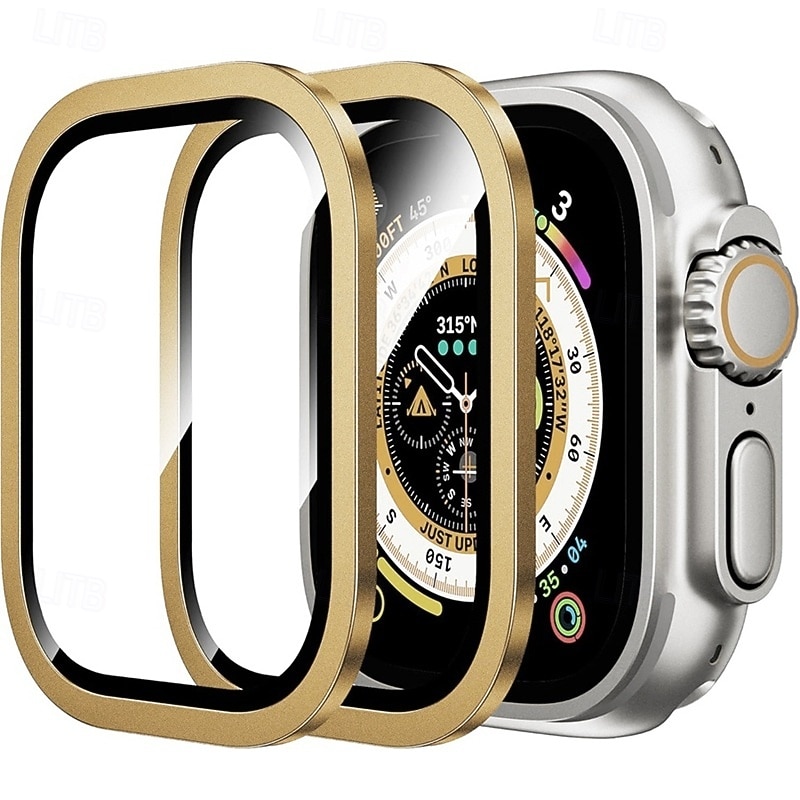 [Paquete de 4] Reloj Protector de pantalla Compatible con Apple Watch Ultra 49mm Cobertura máxima sensible al tacto Alta definición clara Vidrio Templado Accesorios Reloj 2026 - $17.99 –P3