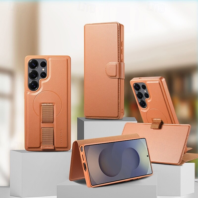 Phone Case For Samsung Galaxy S26 Ultra Plus S25 Ultra Plus S25 Edge S24 Plus Wallet Case with Stand Holder Full Body Protective Shockproof TPU PU Leather 2026 - $23.99 –P26