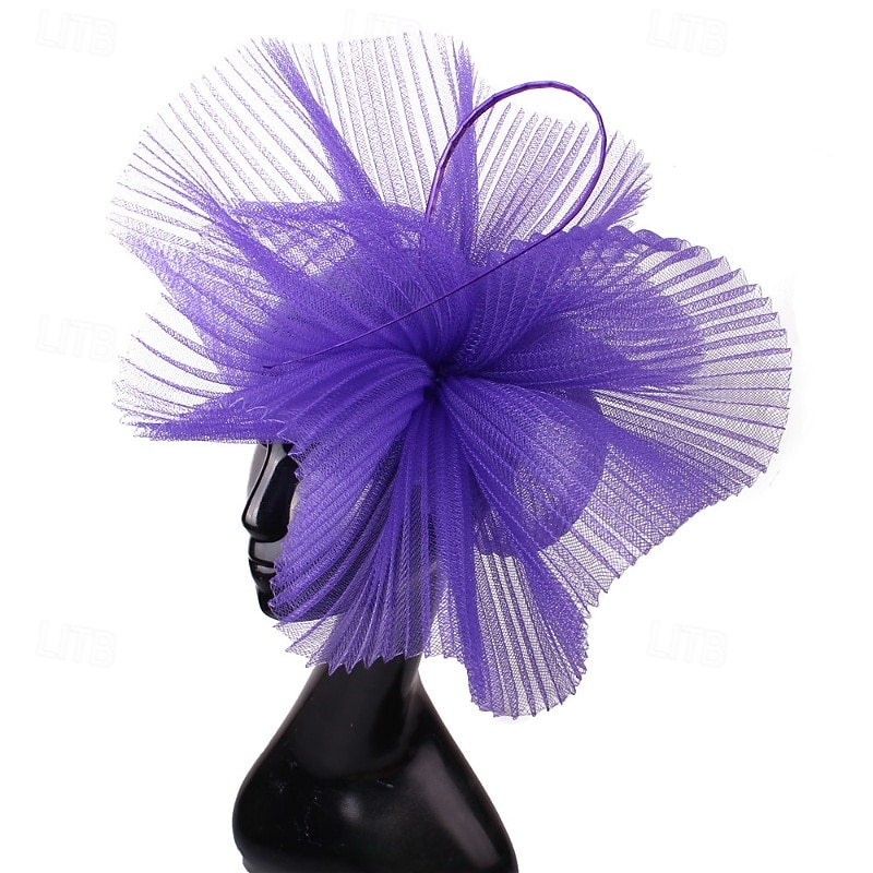 Fascinators Poliéster Boda Cumpleaños Vintage Estilo lindo Retro Con Tul Celada Sombreros 2026 - $22.99 –P6