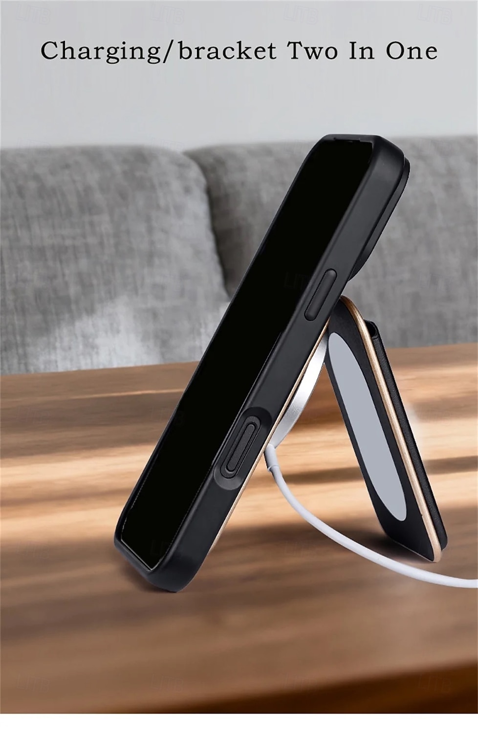 2-in-1 magnetischer MagSafe-Wallet-Ständer, magnetisches Leder-Kartenetui für iPhone 17, 16, 15 Pro Max Serie mit verstellbarer Halterung 2026 - $22.99 –P5