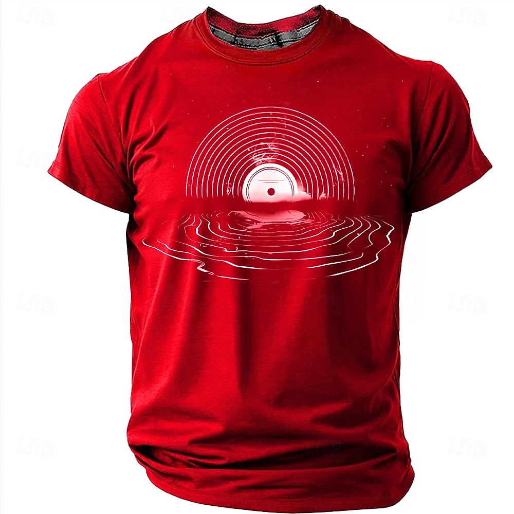 Hombre Música Argot divertido Camiseta Manga Corta Camiseta Impresión 3D Cuello Barco Camisa Moda Diario Diario Calle Negro Rojo Verano Primavera Ropa S M L XL XXL XXXL 2026 - $21.99 –P10