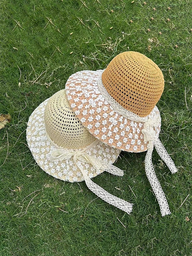 Women's Boho Woven Sun Hat with Bow, Lightweight Wide Brim Summer Beach Cap for Casual Wear, Travel, Vacation, Resort and Outdoor Leisure Styling 2026 - $11.99 –P5