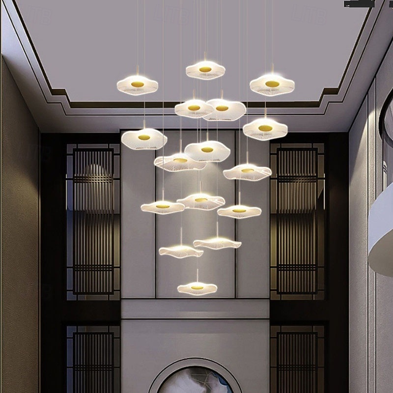 Moderne LED-Pendelleuchten aus Acryl, kompatibel mit Wohnzimmer, Esszimmer, Treppenhaus, Kronleuchter, Wohnaccessoires, Hängeleuchten, Pendelleuchten 2026 - $279.99 –P1