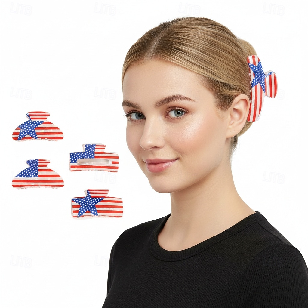 250 aniversario EE.UU. Accesorios para el Pelo Vintage Adulto Mujer Día de la Independencia Disfrazarse 2026 - $18.99 –P3
